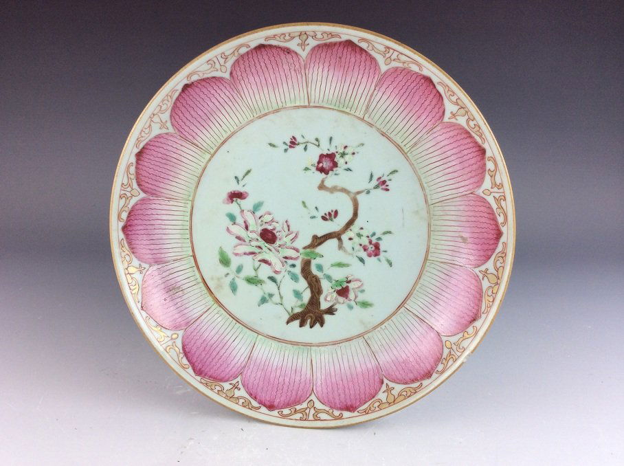 Fine Export Chinese famille rose porcelain plate (1 of 5)