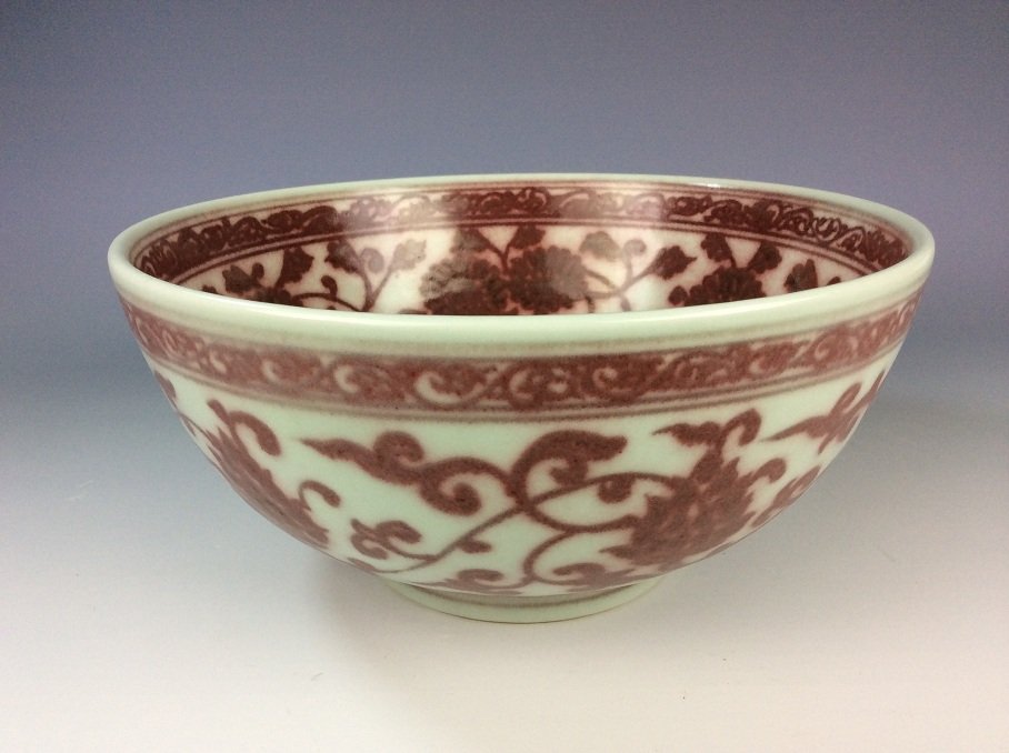Fine Chinese Ming style porcelain bowl, (1 of 6)
