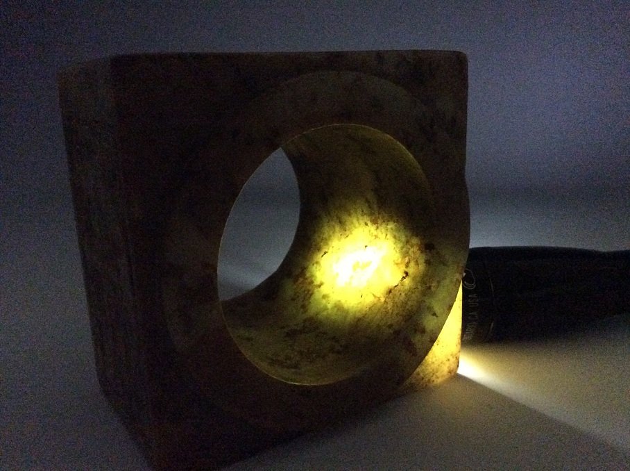 Fine Chinese jade, Cong shape, (1 of 6)