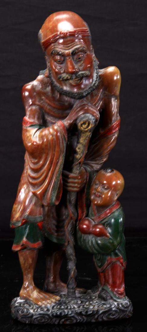 [CHINESE]A LATE 19TH CENTURY SHOUSHAN STONE CARVED (1 of 2)