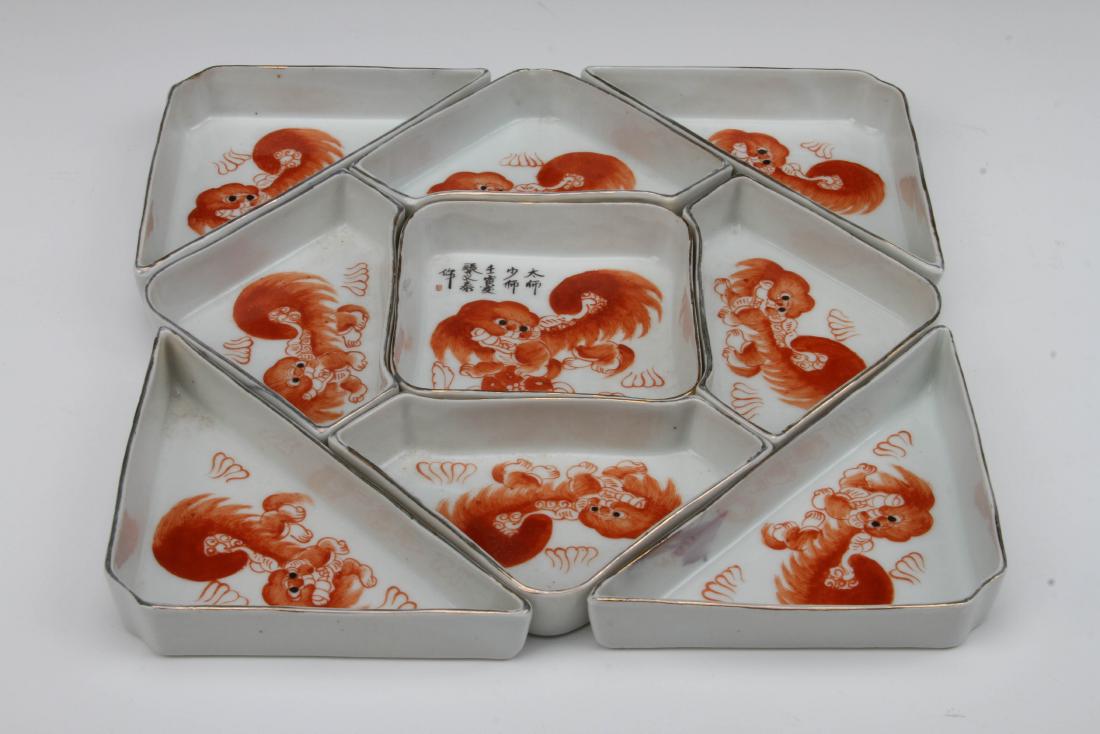 [CHINESE] QING DYNASTY STYLED OVERGLAZED FRUITS TRAY (1 of 2)