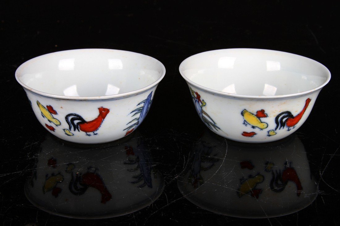 [CHINESE]A PAIR OF "DA MING CHENG HUA NIAN ZHI"MARKED (1 of 3)