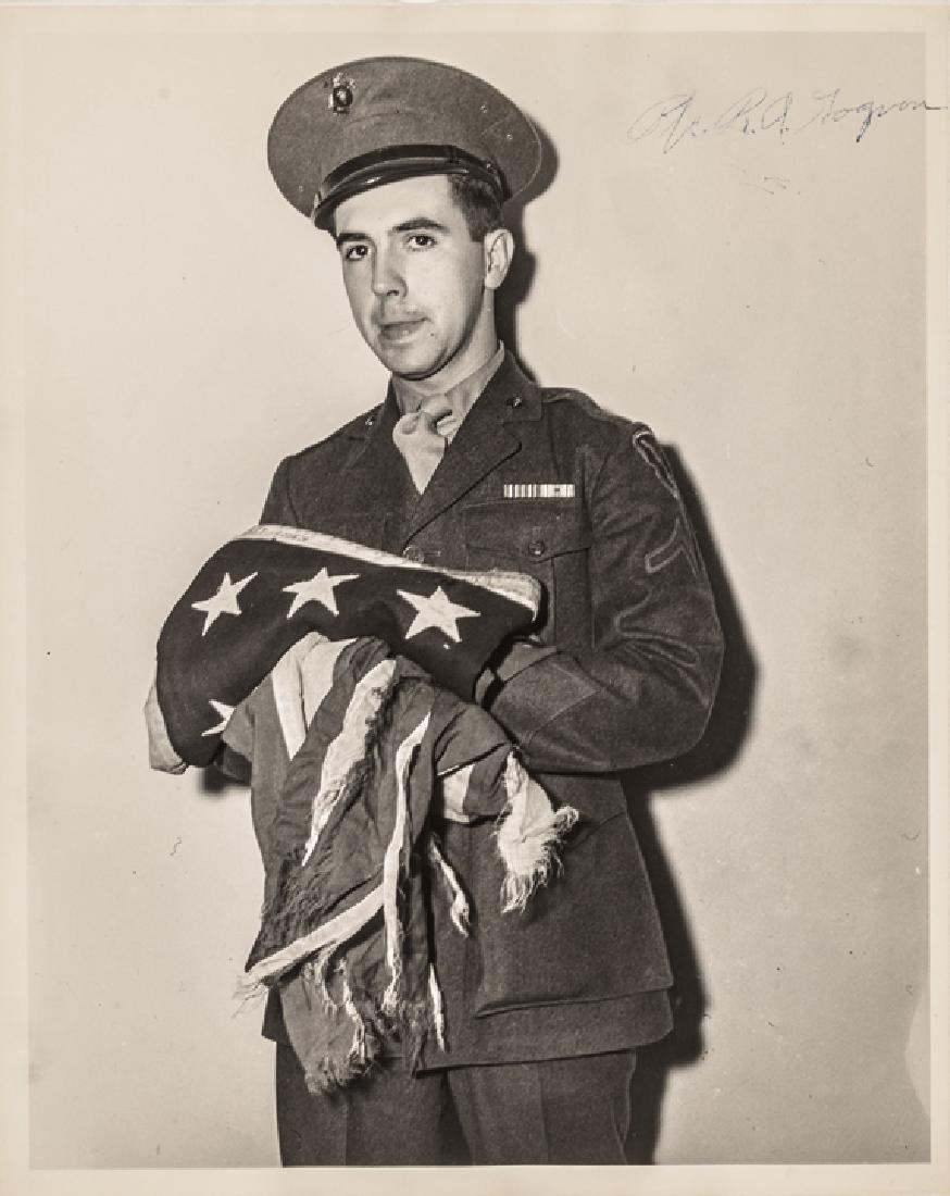 Set of SURVIVOR SIGNED Photos Mt. Suribachi Flag (1 of 6)