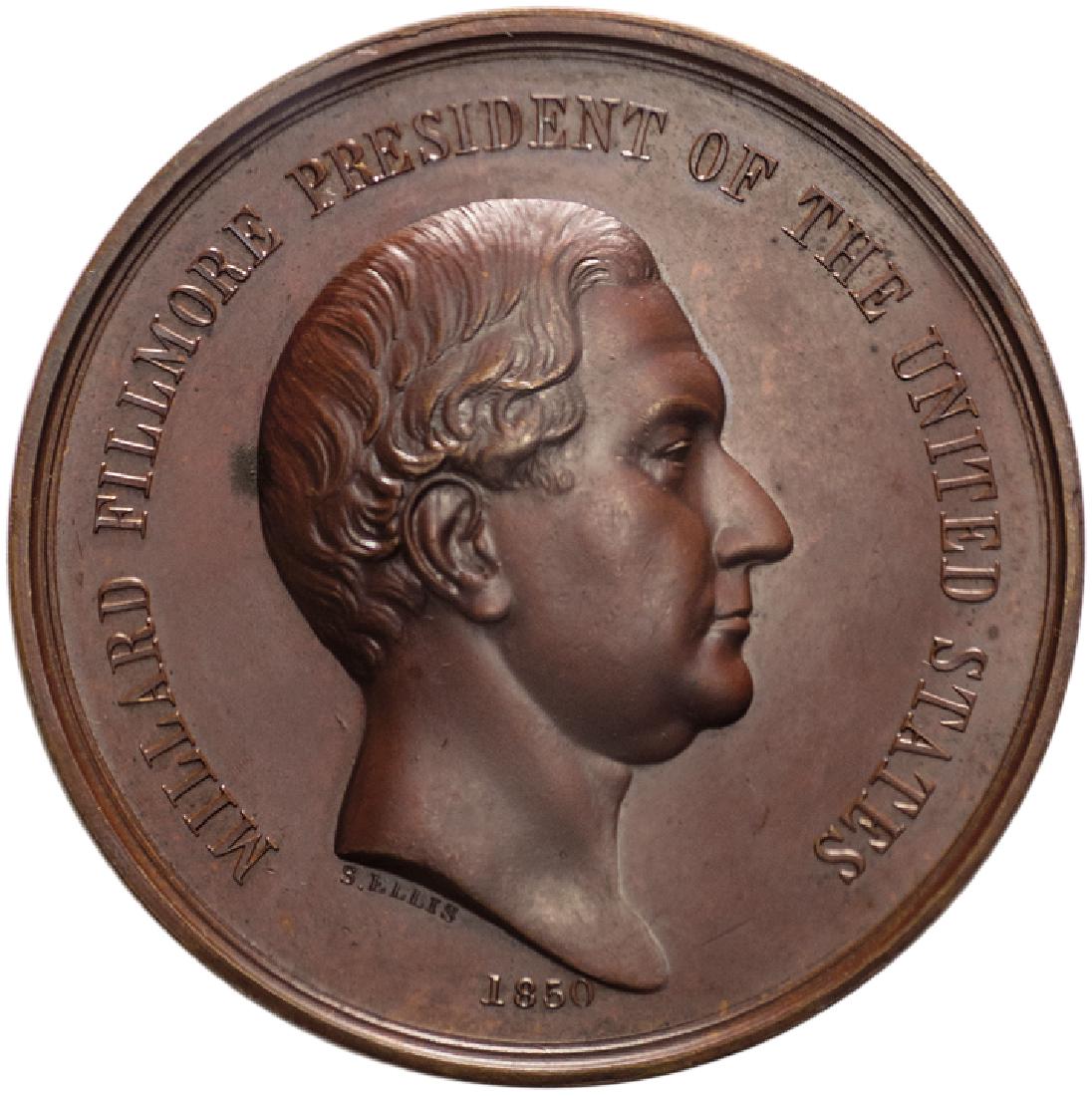 1850 MILLARD FILMORE US MINT INDIAN PEACE MEDAL (1 of 2)