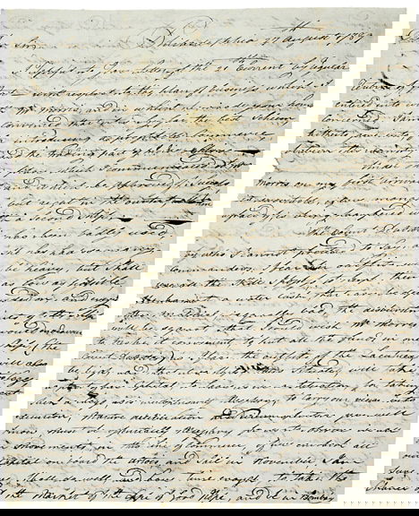 Thomas Truxton Signed Letter 1789: Autographs"Thomas Truxtun" Autograph Letter Mentioning Robert Morris ! THOMAS TRUXTUN, American Revolutionary Naval Hero, One of the First Six Captains in the United States Navy. Autograph Letter Sig