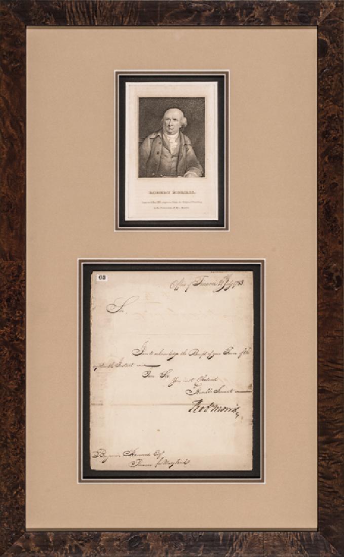 1783 Signer ROBERT MORRIS as Congress Treasurer!: Autographs Very Rare “Robert Morris” Signed Letter As The Acting Continental Congress Superintendent Of Finance in 1783 ROBERT MORRIS, Signer of the Declaration of Independence from Philadelphia,