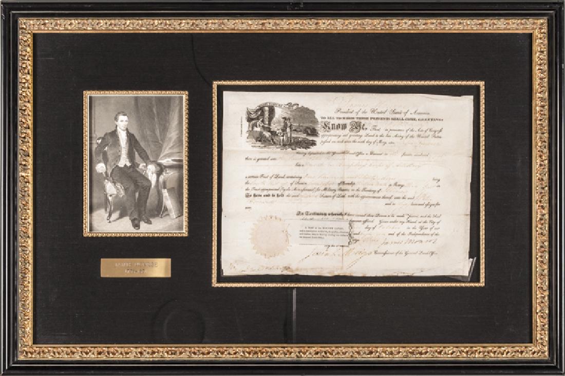 1819 President JAMES MONROE Signed Document: Autographs Ornate 1819 Dated “James Monroe” Signed Land Grant JAMES MONROE (1758-1831). 5th President of the United States. During the War of 1812, Monroe held the critical roles of both Secretary