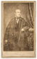 1860s TWO Horace Greeley Carte de Visites