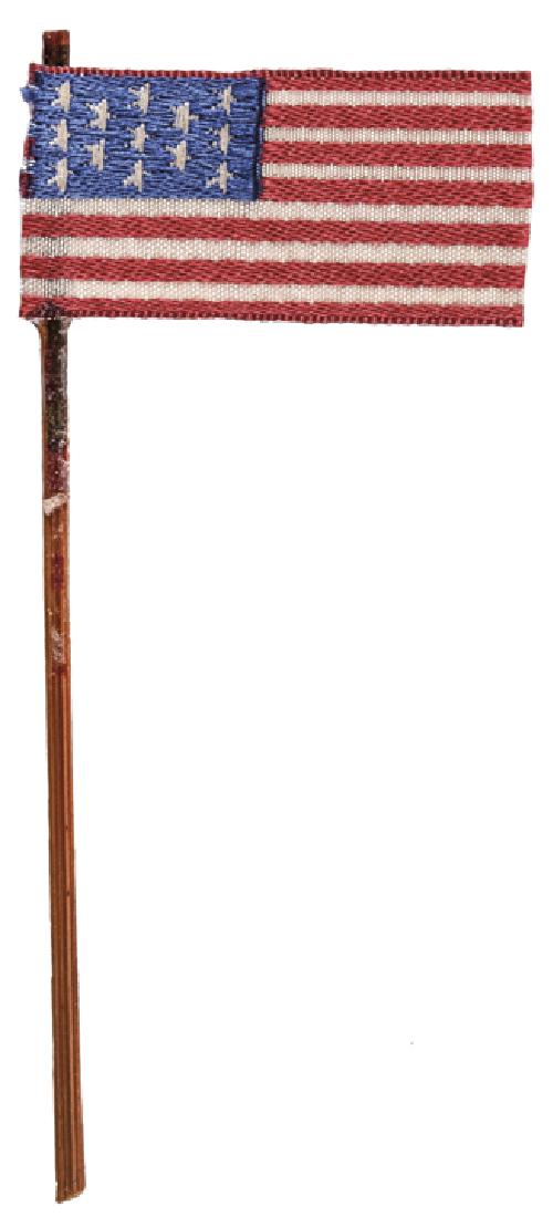 c. 1876 13-Star Centennial Parade Flag + Pole (1 of 1)