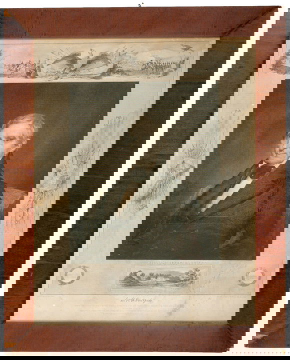 1841, Engraved Portrait of William Henry Harrison: PoliticalVery Rare 1841 Pres. William Harrison Engraved Portrait 1841, Engraved Portrait of President William Henry Harrison, by Pelton & Kimberly, Very Fine. This 1841 dated, Engraved Portrait of Pre