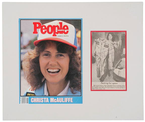 ASTRONAUT, CHRISTA McAULIFFE Signed Picture