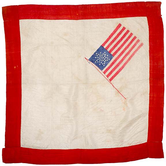 c. 1876 Flag Bandana with 38 Stars
