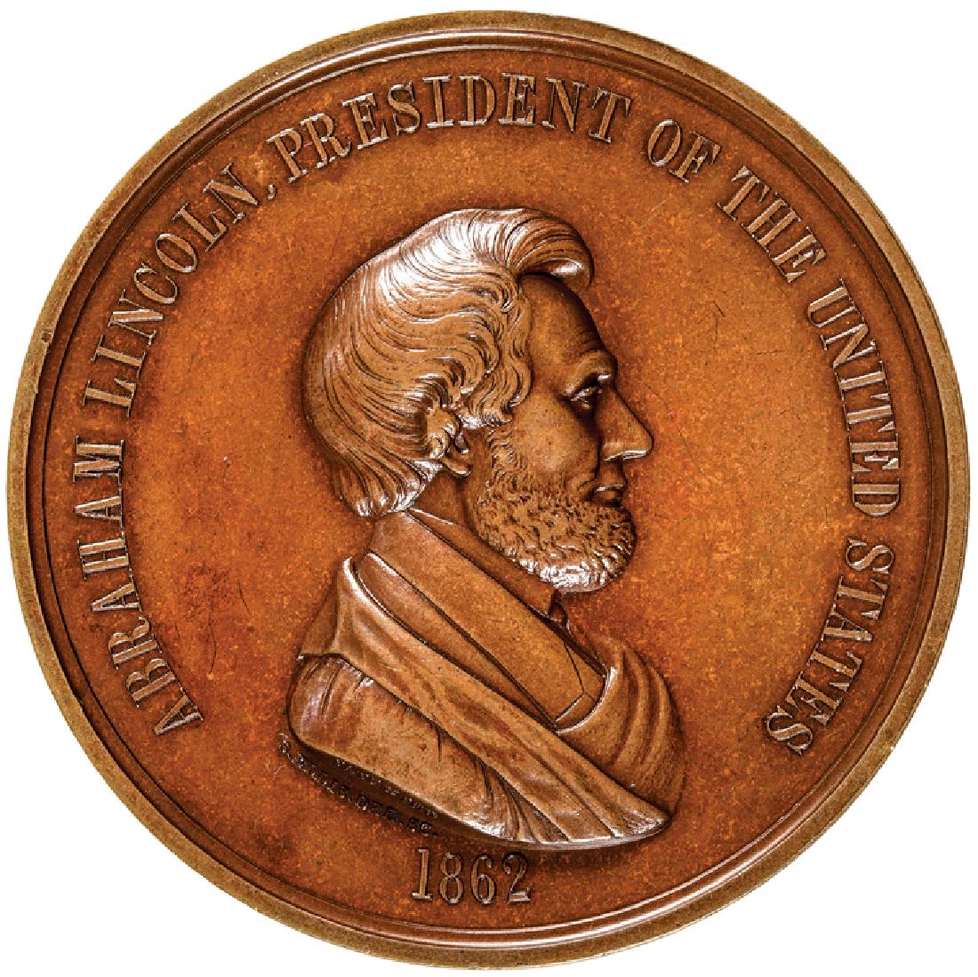 1862 ABRAHAM LINCOLN Indian Peace Medal Ch. Mint (1 of 2)