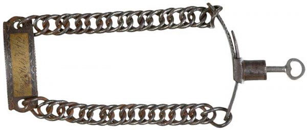 engraved slave collar
