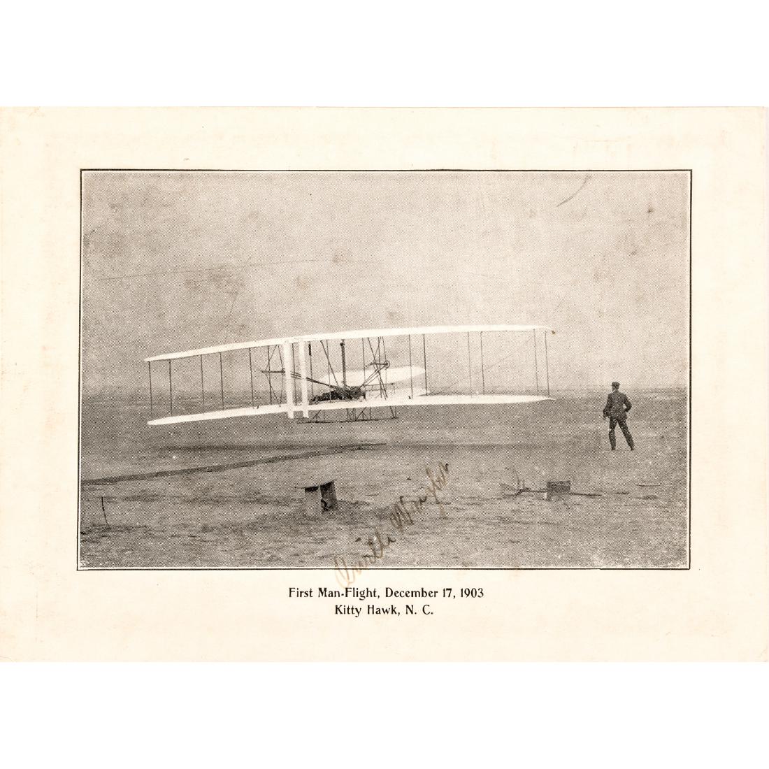 First Man-Flight ORVILLE WRIGHT Signed Print (1 of 3)