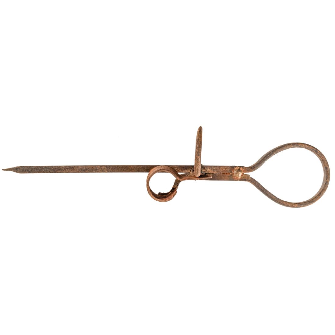 c. 1770 Colonial Hand-forged Spike Candle Holder (1 of 4)