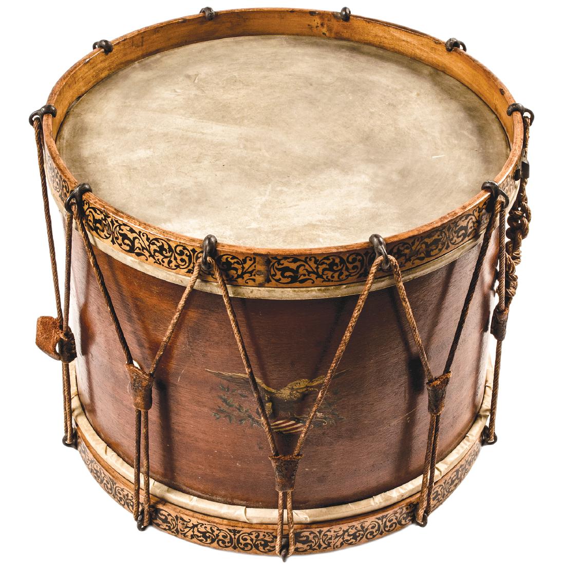 Civil War Federal Snare Drum, Sticks + Bandolier (1 of 6)
