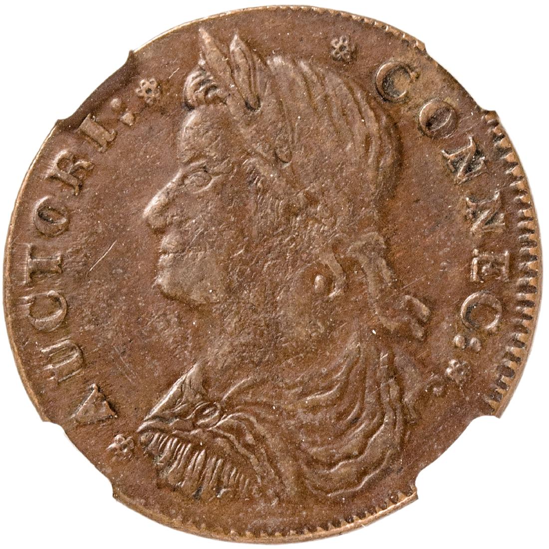 1787 Connecticut Copper Draped Bust Left XF-45 BN (1 of 5)