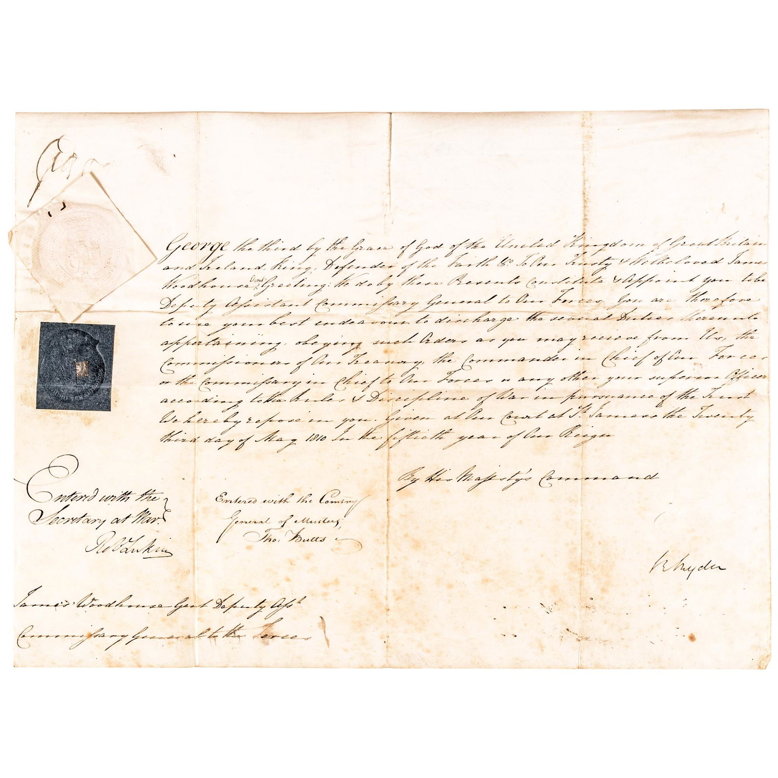 KING GEORGE III 1810 Appointment Signed (1 of 8)