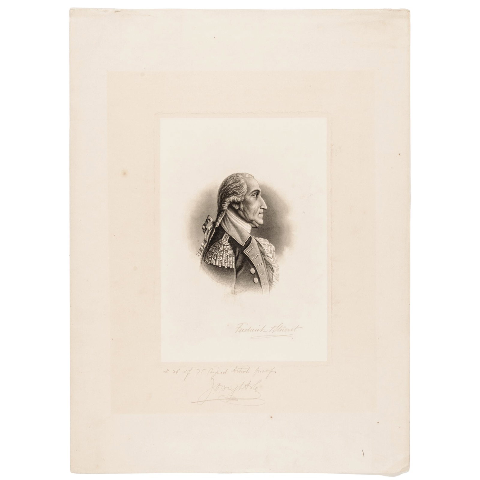 George Washington: Artist-Signed Proof Engraving (1 of 3)