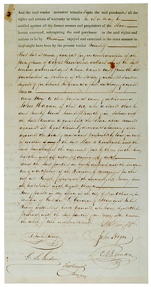 Three Slavery Sale Documents, 1847 - 3