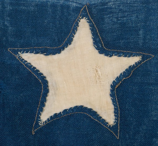 1876, 38-Star American Flag: Pattern 7-6-6-6-7 - 4