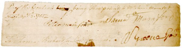 Governor WILLIAM GREENE, 1755 Document Signed - 2