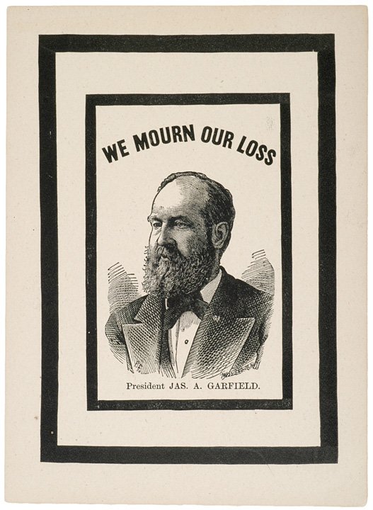 President James A. Garfield Mourning Card, (1881)