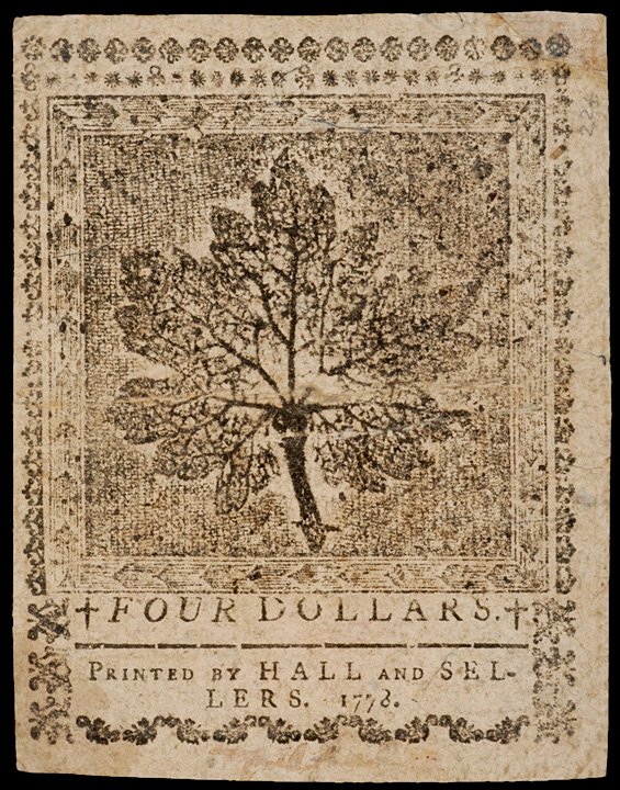 Continental Currency, April 11, 1778, Yorktown $4 - 2