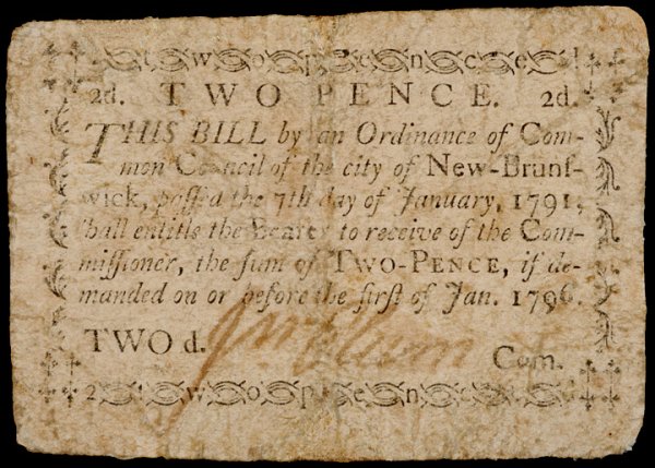 Colonial Currency, NJ, 1791, 1796, 3 Notes - 5