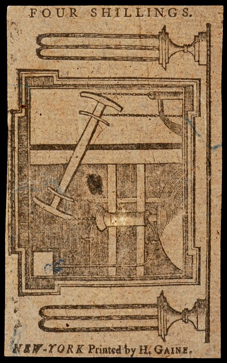 Colonial Currency NY, 3-5-1776, 4s WATER WORKS - 2