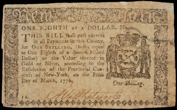 Colonial Currency, NY, March & Aug. 1776, 2 Notes - 3