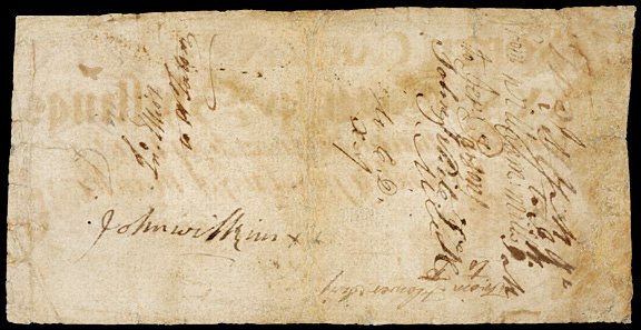 Colonial Currency, NC, March 9, 1754, 20s, CROWN - 2