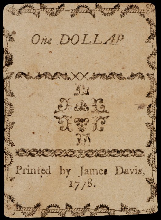 Colonial Currency, NC, Aug. 8, 1778, $1 LIBERTY - 2