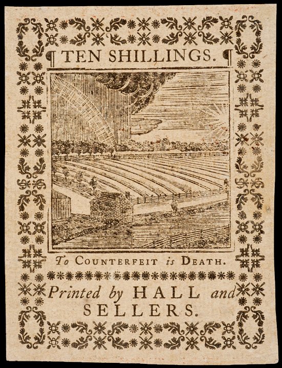 Colonial Currency, PA, October 1, 1773, 10s - 2