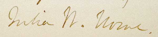 JULIA WARD HOWE Signed Letter, 1889 - 3