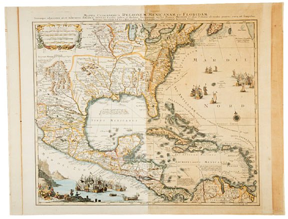 Early Seutter Map Showing Florida