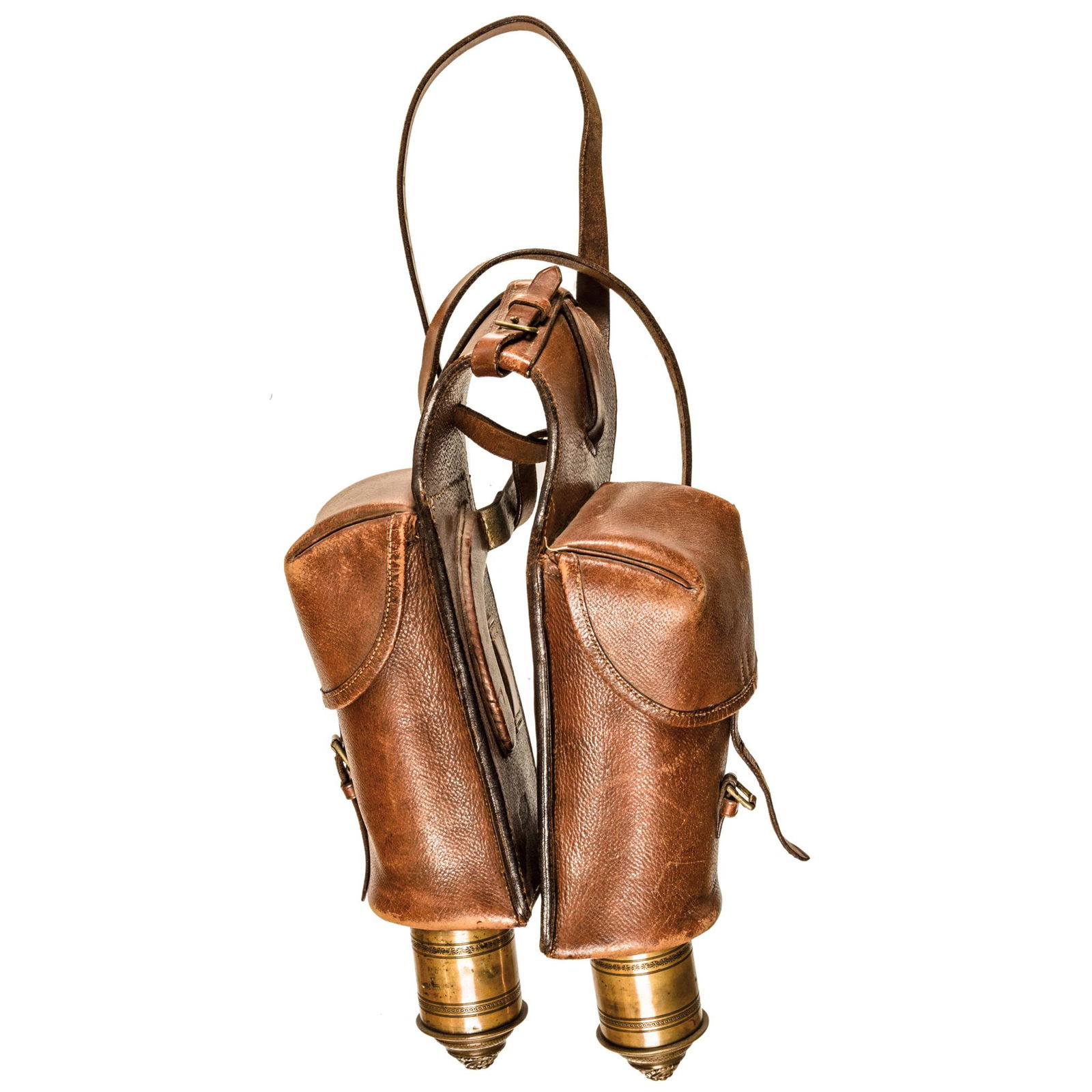 c1795-1810 Pair of French Leather Saddle Holsters (1 of 4)