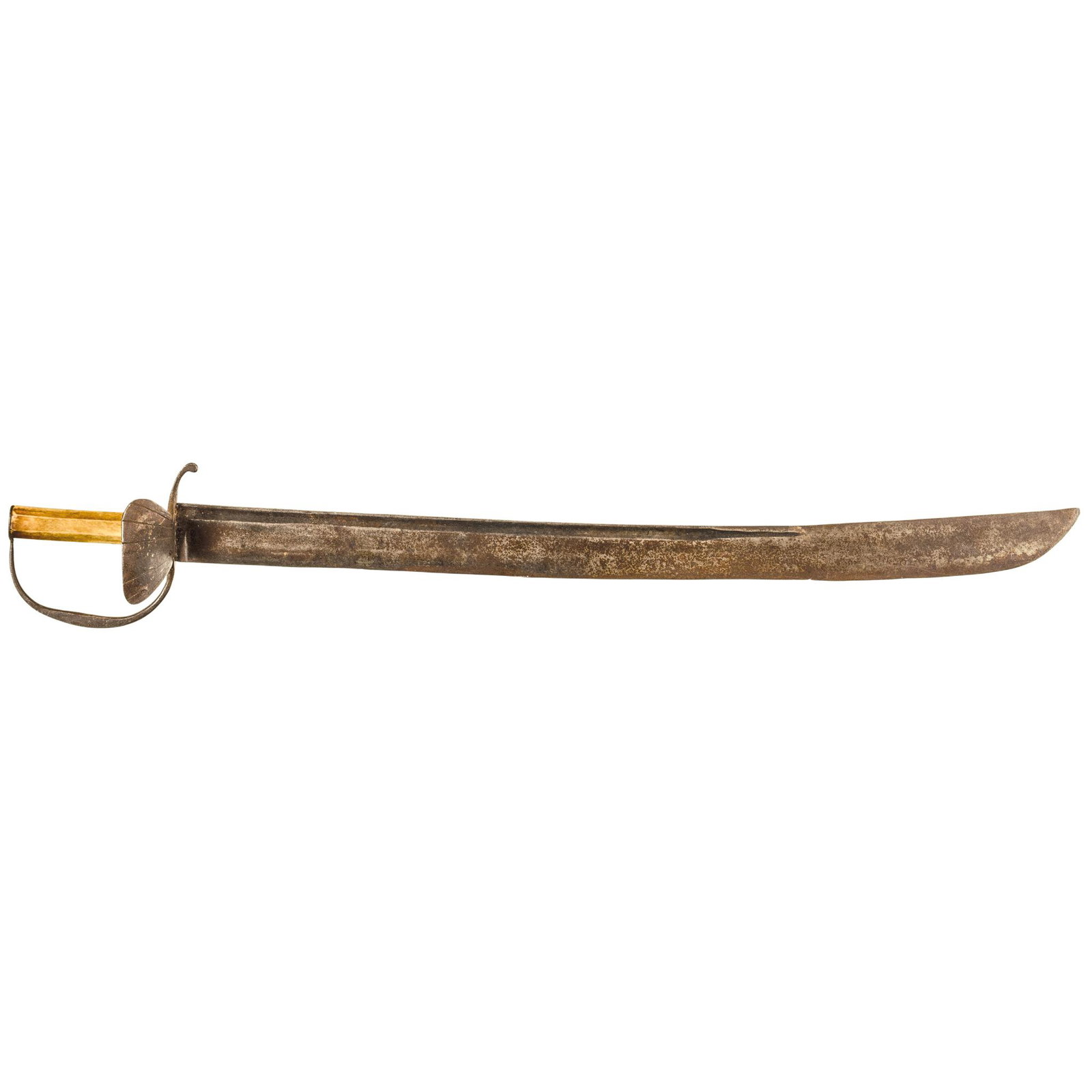c 1740-60 American / European Shell Guard Cutlass: Swords 1740-1760 American Use / European Shell Guard Cutlass c. 1740-1760, American Use / European Shell Guard Cutlass, with octagon polished Bone Grip, Very Fine. This American Use / European Shell G