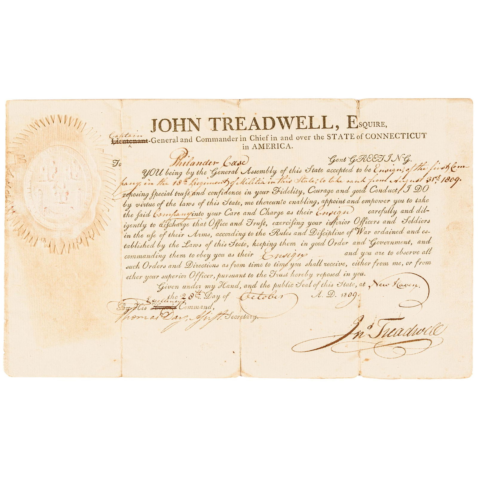 JOHN TREADWELLJohn Treadwell Appoints an Ensign (1 of 5)