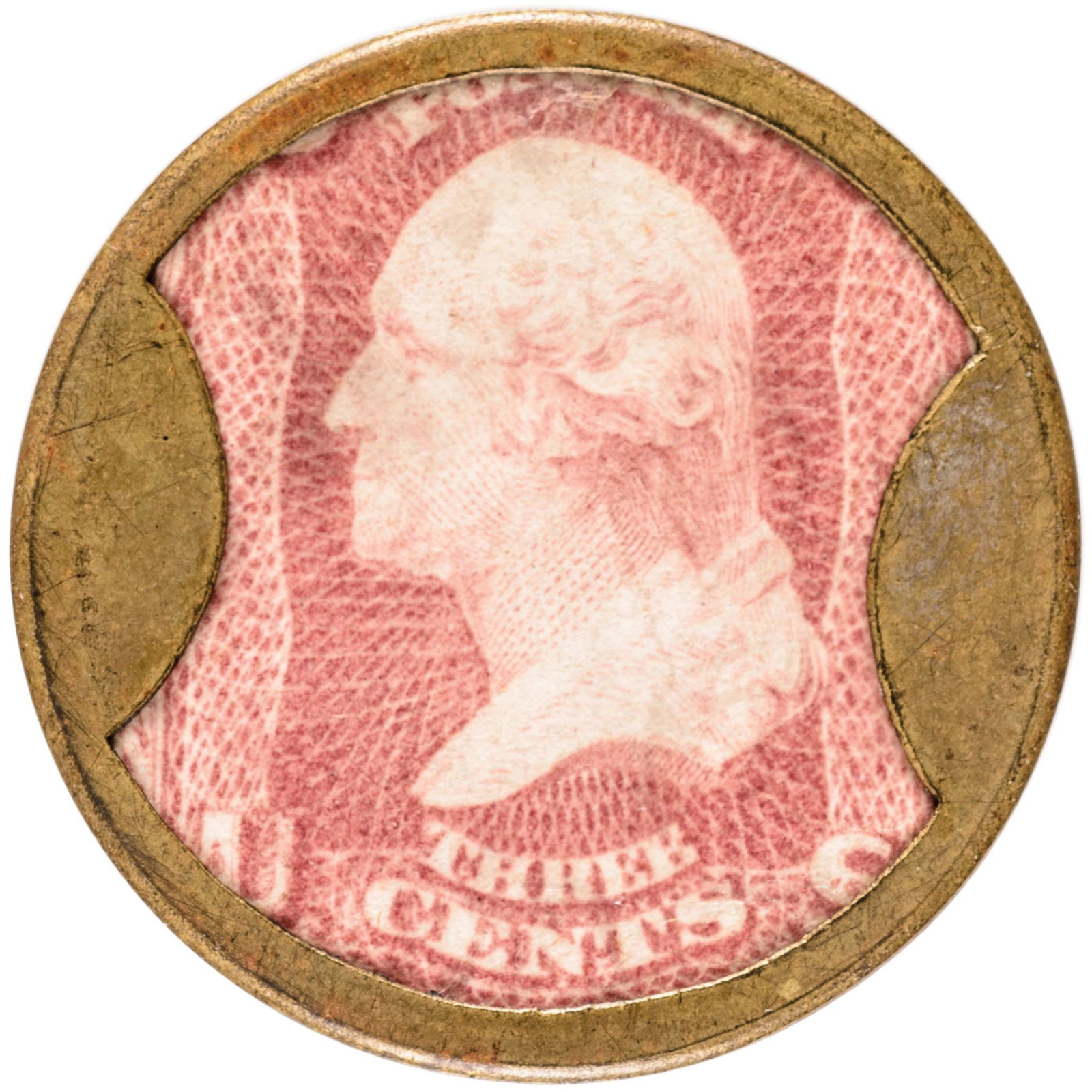 Encased Postage Stamp, 3 Cents, TAKE AYERS PILLS (1 of 2)