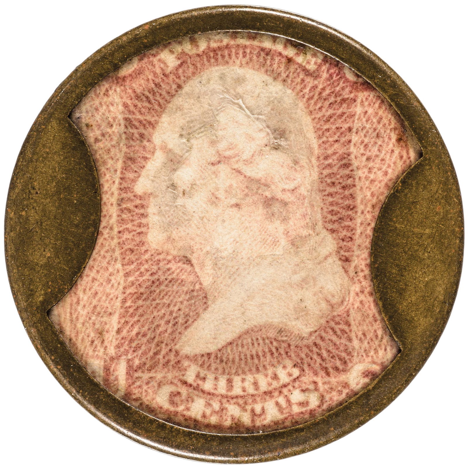 Encased Postage Stamp, EP-46 S-95 3 J. GAULT R-7 (1 of 2)