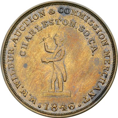 1846 Slave Auctioneer Token Mint State-60