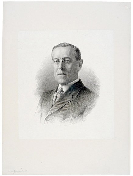 Woodrow Wilson Vignette by G.F.C. Smillie, 1914