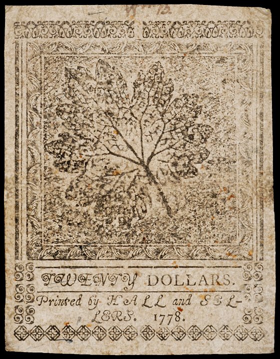 Colonial Currency, April 11, 1778, $20, Yorktown - 2