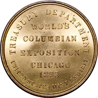 1893 Columbian Exposition U.S. Mint Medal - 2