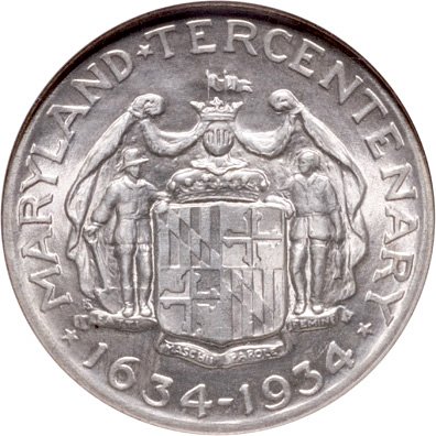 1934 Maryland Tercentenary Commemorative Coin - 2