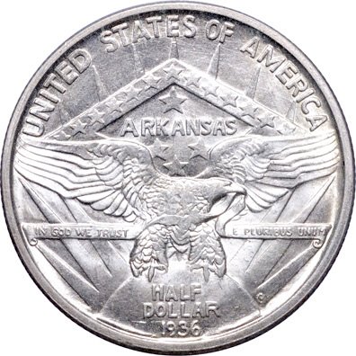 1936 Arkansas Centennial Commemorative Coin - 2