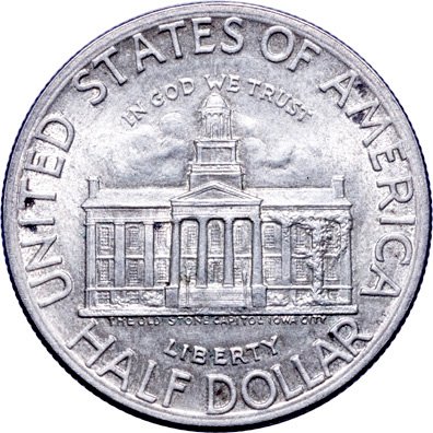 1946 Iowa Centennial Commemorative Half Dollar - 2