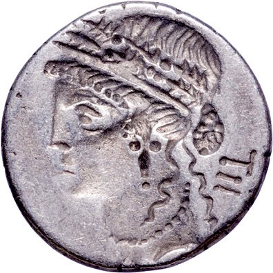(200-75 B.C.) Rome Republic, Silver Denarius - 2